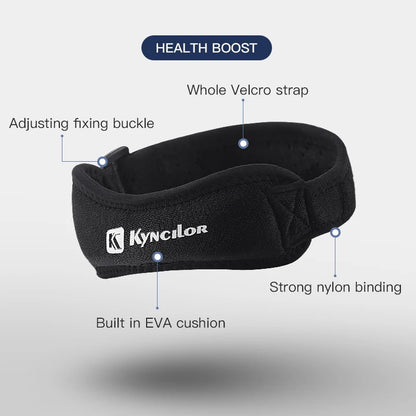 Adjustable Patellar Tendon Knee Strap Brace — Shock-Absorbing Compression Support (1 Piece)