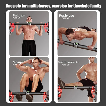 Door-Mounted Pull-Up Bar – No-Drill Indoor Home Fitness Workout Bar
